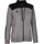 Select Kapuzen-Sweatjacke Oxford Damen grau/schwarz XL