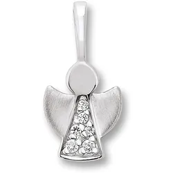 Ketten-Anhänger ONE ELEMENT "Zirkonia Engel Anhänger aus 925 Silber", silber, Schmuckanhänger, Mädchen, Silber 925 (Sterlingsilber), Damen Silber Schmuck Engel