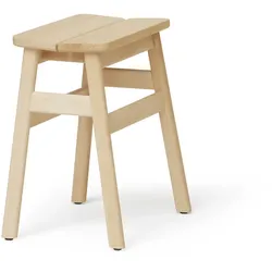 Form & Refine - Angle Standard Hocker, Buche weiß geölt