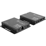 FeinTech HX240 HDMI 2.1 Extender 4K 120Hz via LAN-Kabel 30 m HDMI over LAN CAT Extender, Extender), Video Converter