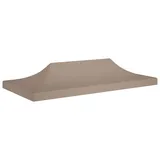 vidaXL Partyzelt-Dach 6x3 m Taupe 270 g/m2