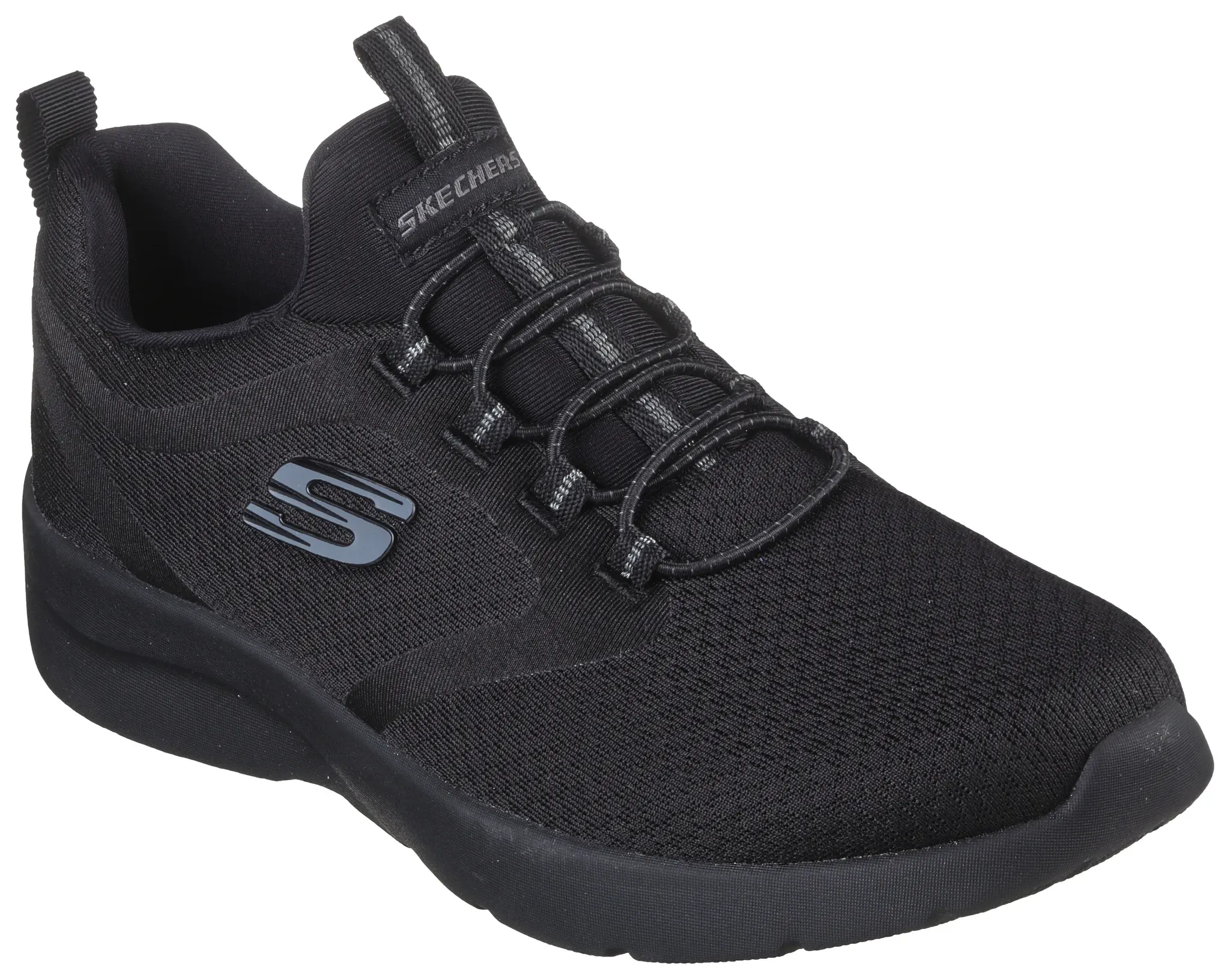 Slip-On Sneaker SKECHERS "DYNAMIGHT 2.0" Gr. 40, schwarz Damen Schuhe Sneaker mit zwei praktischen Anziehlaschen