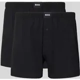 Boxershorts aus Baumwoll-Mix im 2er-Pack, Black, S