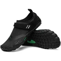 SAGUARO Barfußschuhe Herren Barfussschuhe Damen Barfuss Schuhe Outdoor Zehenschuhe Leicht Fitnessschuhe Traillaufschuhe mit Breite Zehenbox, Nimble I - Barfußschuhe Schwarz A, Gr.42 EU - 42 EU