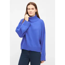 Strickpullover DERBE "Basic Strick", Damen, Gr. S, lila, Obermaterial: 100% Polyester, Basic, relaxed fit, Langarm, Pullover, Schlicht, oversized, Nachhaltig