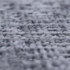 Mendler Hocker HWC-C22, Sitzhocker Schminkhocker, höhenverstellbar drehbar Ø 37cm Stoff Chenille (465g/m2) FSC® ~ dunkelgrau