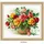 Riolis Stickbild-Set Kreuzstich "Korb mit Rosen", Zählmuster