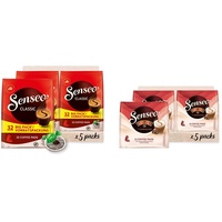 Senseo Pads Classic - Kaffee RA-zertifiziert - 5 Vorratspackungen x 32 Kaffeepads & Pads Typ Cappuccino Baileys, 40 Kaffeepads, 5er Pack, 5 x 8 Getränke, 460 g