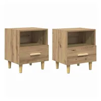 VidaXL Nachttisch 2 pcs Eiche handwerklich 40 x 35