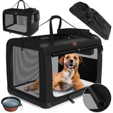 Lovpet LOVPET® Hundebox Hundetransportbox faltbar Inkl.Hundenapf Transporttasche Hundetasche Transportbox für Haustiere, Hunde und Katzen Haustiertransportbox