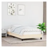 vidaXL Bettgestell 100 x 200 cm Creme