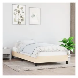 vidaXL Bettgestell 100 x 200 cm Creme