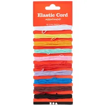Creativ Company Gummiband Sortiment, Dicke 1 mm, 10x3,5 m