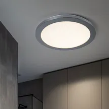 WOFI LED Deckenlampe 1 rund grau