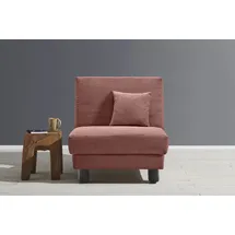 Ell + Ell Sessel Enny Polyester 85 x 85 x 100 cm Rot mit Rollen