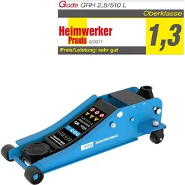 Güde Rangierwagenheber Aluminium/Metall/Stahl 2,5 t 80-508 mm blau