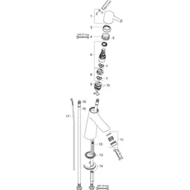 Hansgrohe Talis S 80 Einhandmischer chrom 72010000