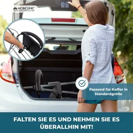 Mobiclinic Rollator Modell Sofía mit großen Rädern grau klappbar aus Aluminium