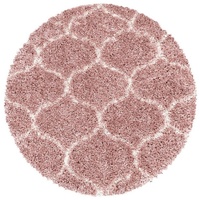 Teppich Hochflor Teppich Serena Rosa, Teppich Boss, rund, Höhe: 30 mm rosa Ø 160 cm x 30 mm