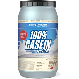Body Attack 100% Casein Protein Vanilla Cream Pulver 900 g