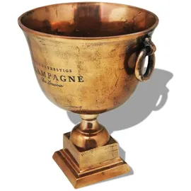 vidaXL Champagner-Kühler Pokal Kupfer Braun