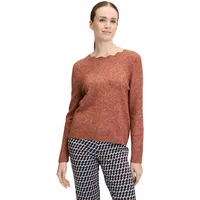 Cartoon Strickpullover mit Rundhalsausschnitt", in Hellbraun | Gr.: 44,