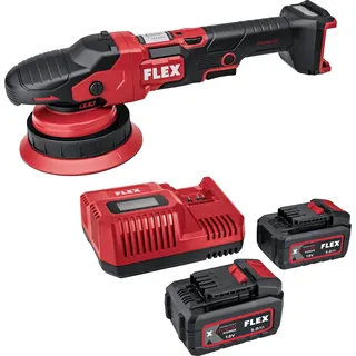 Flex Akku-Exzenterpolierer mit Zwangsrotation 18 V XCE 8 150 18-EC Set - inkl. Akku und Ladegerät