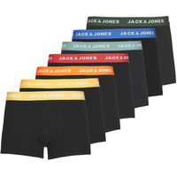 JACK & JONES Boxershorts 7er-Pack Basic Trunks Kurze Unterhosen Logo Print Design JACVITO SOLID