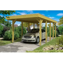 Einzelcarport SKANHOLZ "Friesland", grün, H: 207cm, Carports