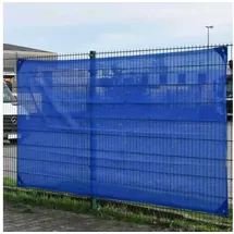 KLASEBO Bauzaunnetz 1,80 x 3,45 m Blau HDPE