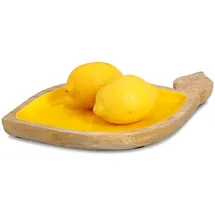 Zeller Present Servierschale Lemon, Mangoholz, 37x23x2cm
