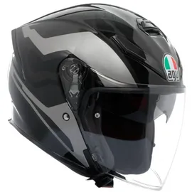 AGV K5 Jet Evo Tuna Jethelm, schwarz-grün, Größe S