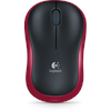 M185 Wireless Mouse schwarz/rot