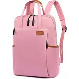 (Rosa)Rucksack Wasserdicht Laptop-Rucksack Freizeitrucksack Anti-Diebstahl Tasche Große Kapazität Doppelter Reißverschluss ,für Arbeit drau... - Rosa