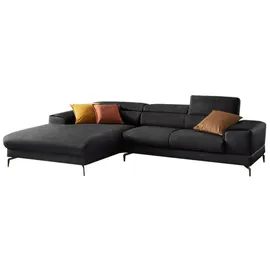 W.Schillig Eckcouch Mikrofaser 3-Sitzer Grau