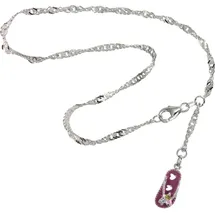 SilberDream Fußkette Silber 925 Sterling Silber ca. 25cm Flipflop | Gr.: onesize
