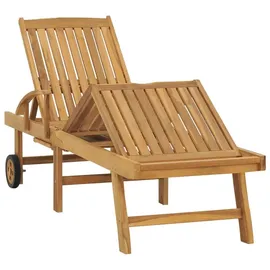 vidaXL Sonnenliege Set 2-tlg. natur