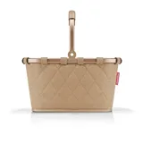 reisenthel carrybag XS frame rhombus ginger – Stabiler Einkaufskorb mit praktischer Innentasche – Elegantes und wasserabweisendes Design