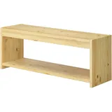 Erst-Holz Schuhbank 35 x 45 x 35 cm beige / beige lackiert