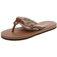 TAMARIS Pantolette Stoff Zehentrenner mit Schnalle 1-27109-42, Größe:37 EU,