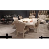 JVmoebel Esstisch Luxus Tisch Esszimmertisch Esstisch Esszimmer Holz Tische Barock (1-St) weiß