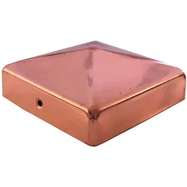 Holmwerk 10x Pfostenkappe Kupfer 101mm Pyramide 10x10cm