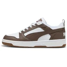 Puma Rebound V6 Low Puma White/Flat Bronze/Gum 45