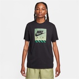 Nike Sportswear T-Shirt CONNECT, - Schwarz,Hellblau - S