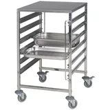 Saro Regalwagen Mit Edelstahlarbeitsfläche Modell Noel, Maße B 595 X T 670 X H 1025 - 595 mm X 1025 mm X 670 mm