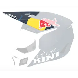 Kini MX3 Red Bull 1.0, Helmschirm - Matt Dunkelblau/Weiß/Blau