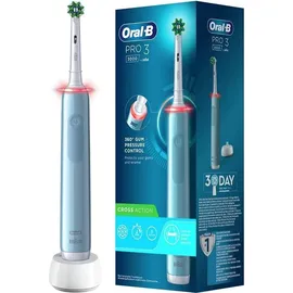 Oral-B Pro 3 3000 CrossAction blau + Aufsteckbürste