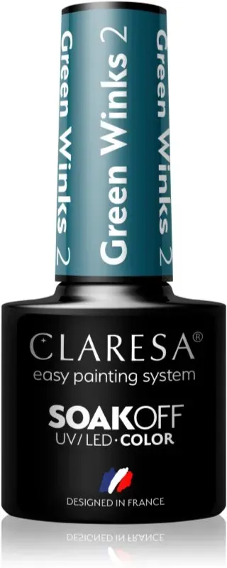 Claresa SoakOff UV/LED Color Green Winks Gel-Nagellack Farbton 2 5 g