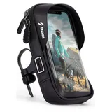 ONEFLOW Handyhalterung Fahrrad Lenkertasche Wasserdicht für Huawei und Honor Fahrradhalterung 360° Drehbar Handyhalter Motorrad Fahrradtasche Lenker Smartphone Halterung mit Fenster, Schwarz