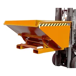 Bauer Kippbehälter Typ EXPO® EXPO 900, lackiert, RAL 2000 Gelborange